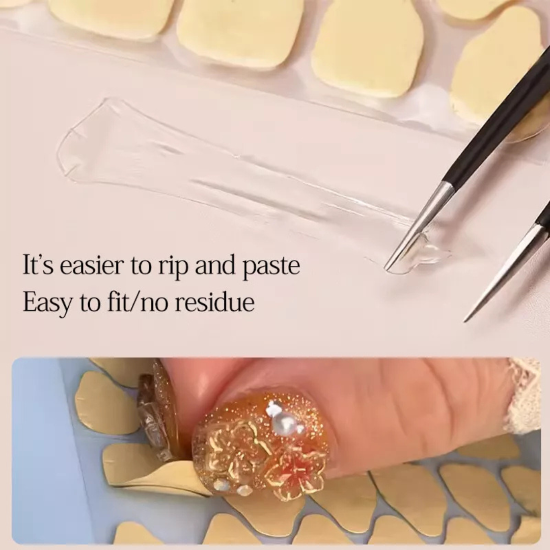 JNBS Stick Clear Nail Glue Transparent Double Side Jelly (10pcs/bag)