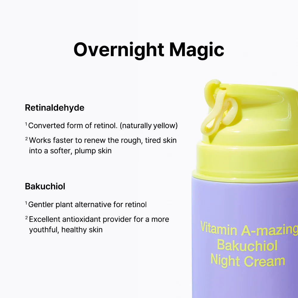 BY WISHTREND Vitamin A-Mazing Bakuchiol Night Cream 30G