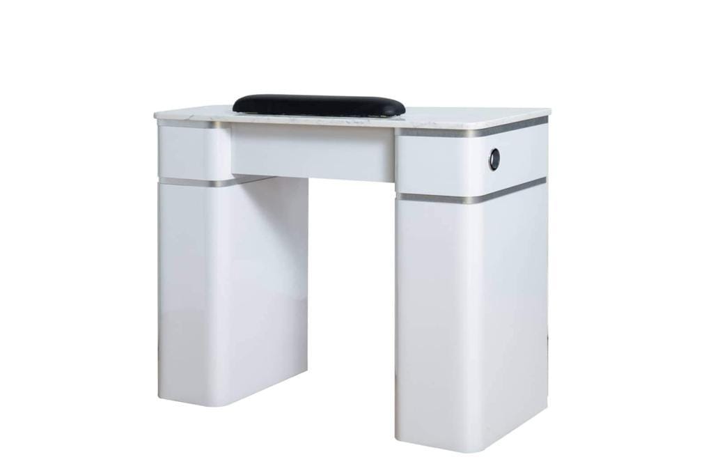 JNBS Nail Table Single White 02 (PLEASE CALL JNBS TO ORDER)