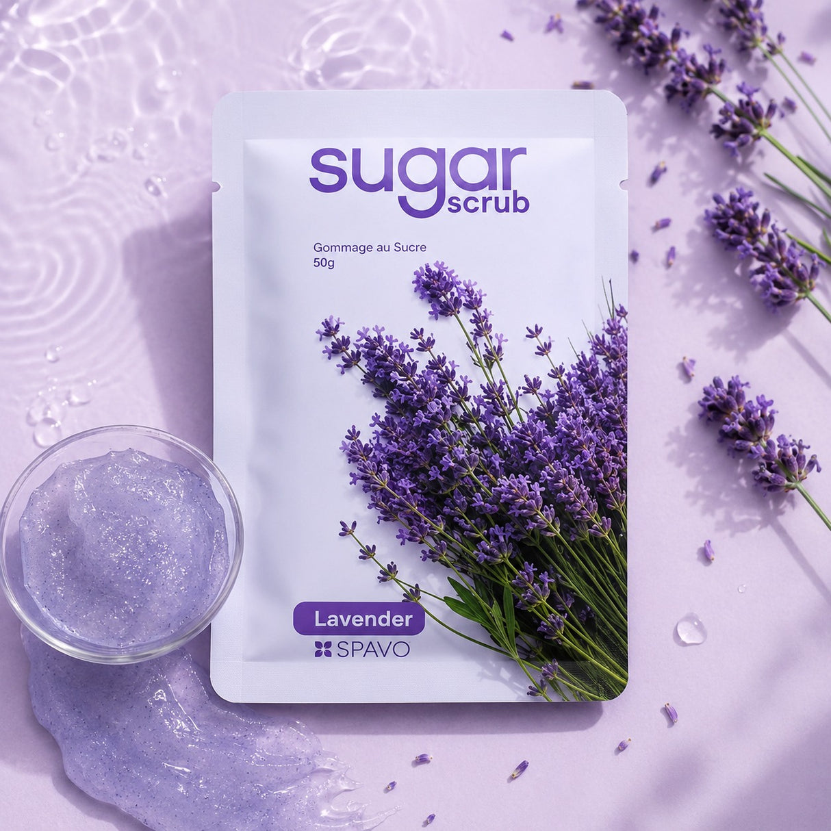 SPAVO Single-Use Exfoliating Sugar Scrub (50g )