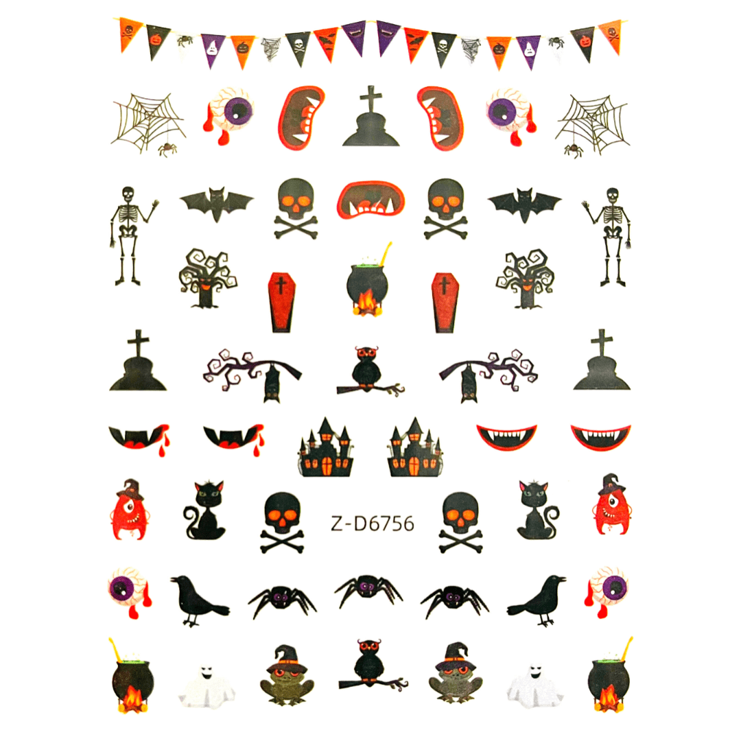 JNBS Nail Sticker Halloween Spooky