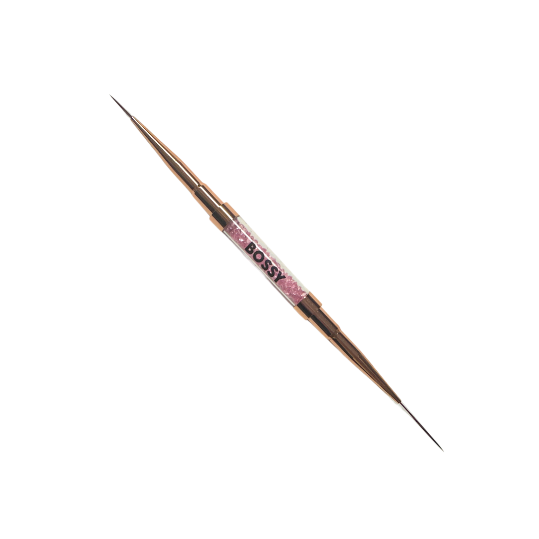 Bossy Nail Art Liner Brush Black &Gold