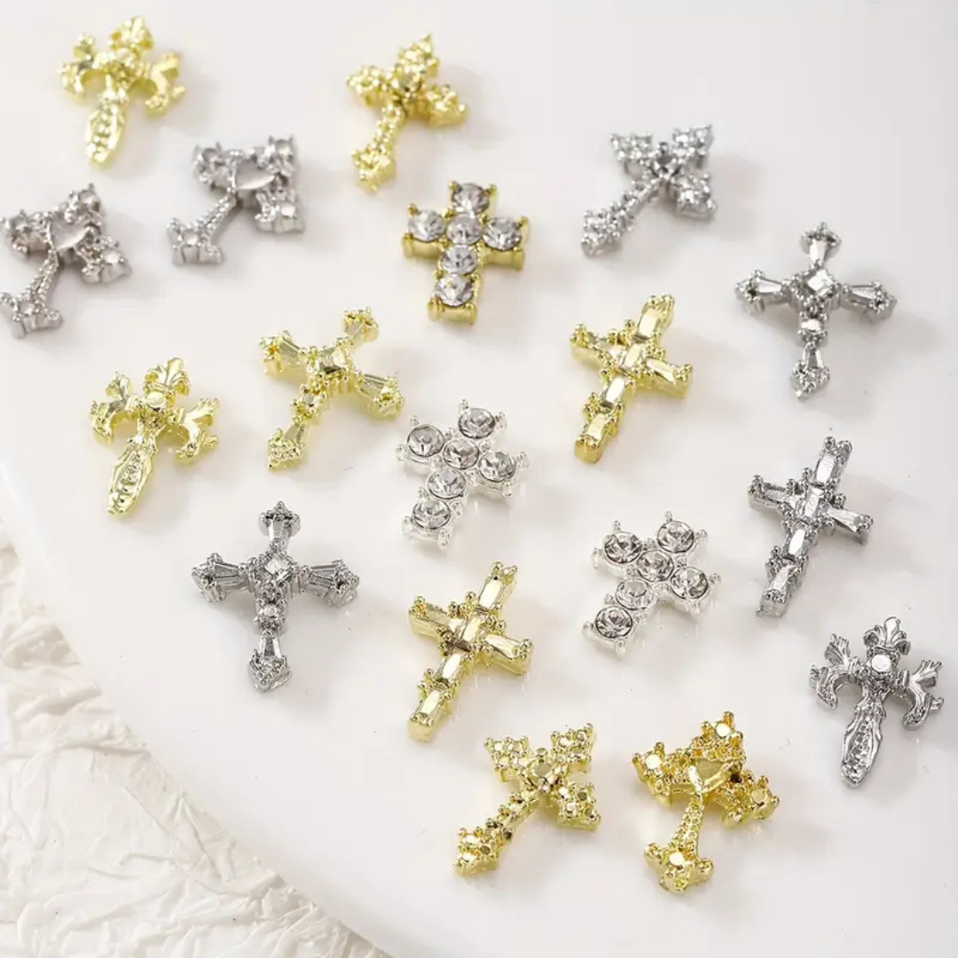 JNBS Cross Nail Charm (Set of 6)