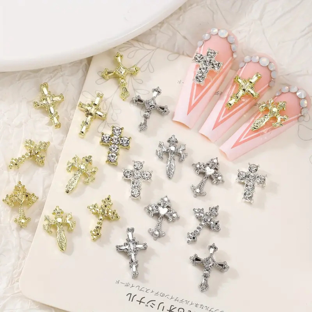 JNBS Cross Nail Charm (Set of 6)