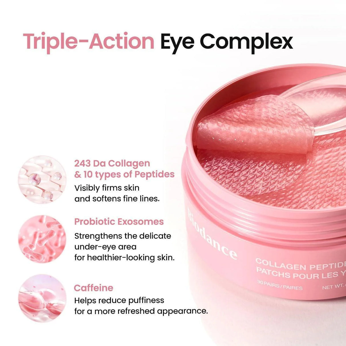 Biodance Collagen Peptide Eye Patches (30pcs)