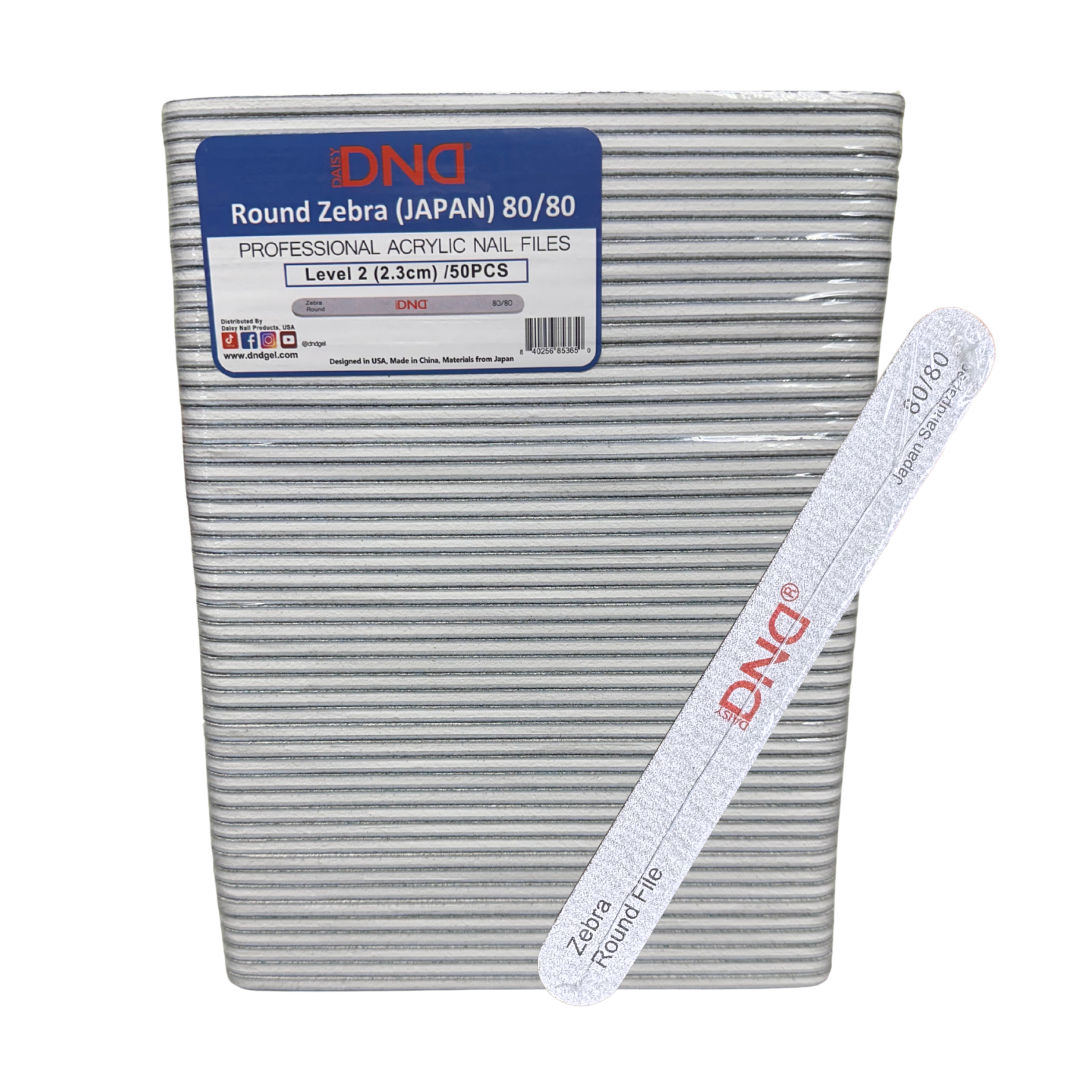 DND Professional Acrylic Nail Files Regular Zebra