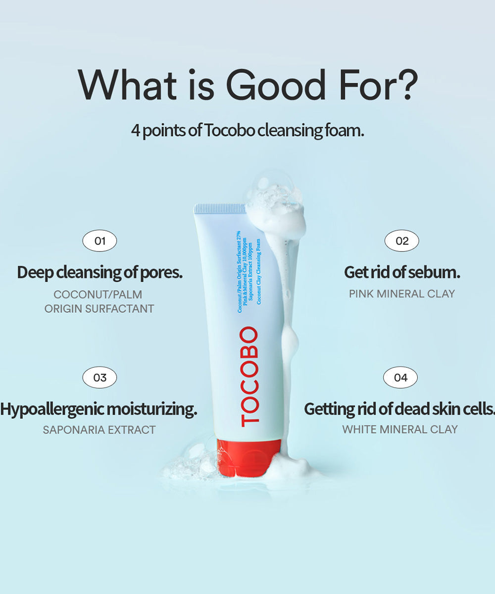 TOCOBO Coconut Clay Cleansing Foam 150mL
