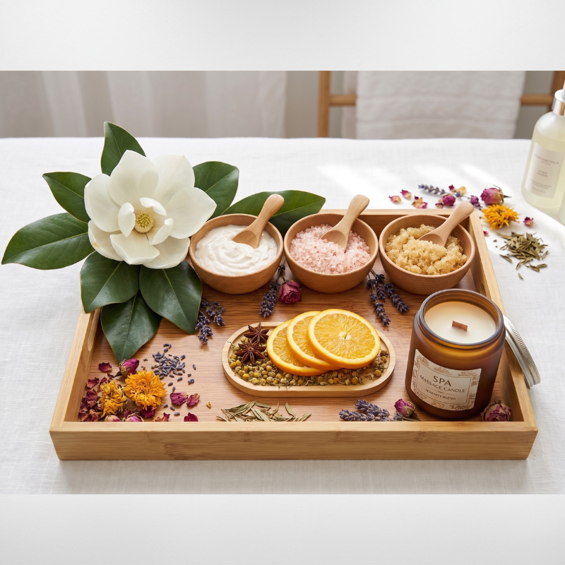 SPAVO Luxury Spa Pedicure Tray Set (8-Piece Set)