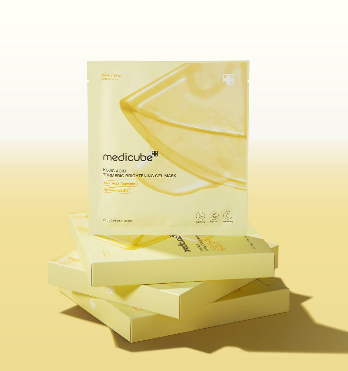 MEDICUBE Kojic Acid Turmeric Brightening Gel Mask (28g*4Ea)