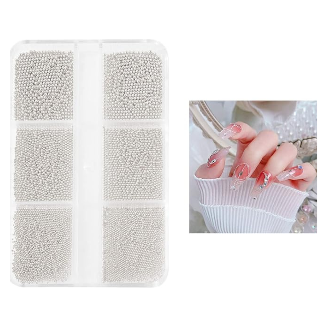 JNBS Metal Ball Nail Charm (Set of 6) (8628)