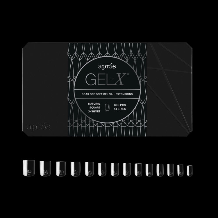 Apres Gel X™ Box of 600pcs 2.0 Natural Square Tips