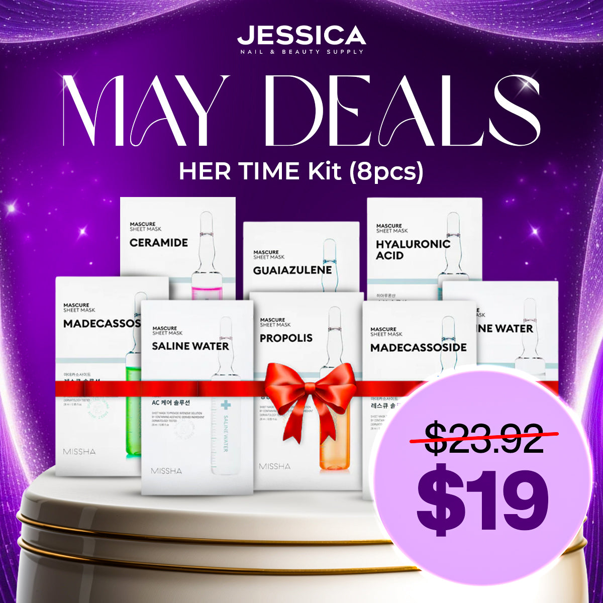 HER TIME Kit (8pcs) - Face Mask Bundle