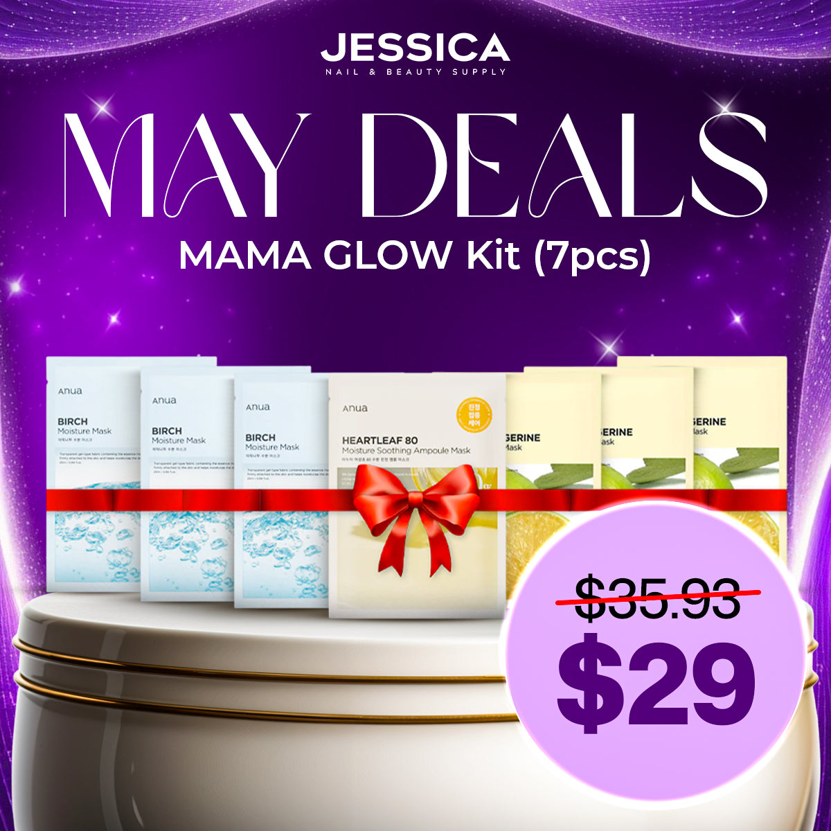 MAMA GLOW Kit (7pcs) - Face Mask Bundle