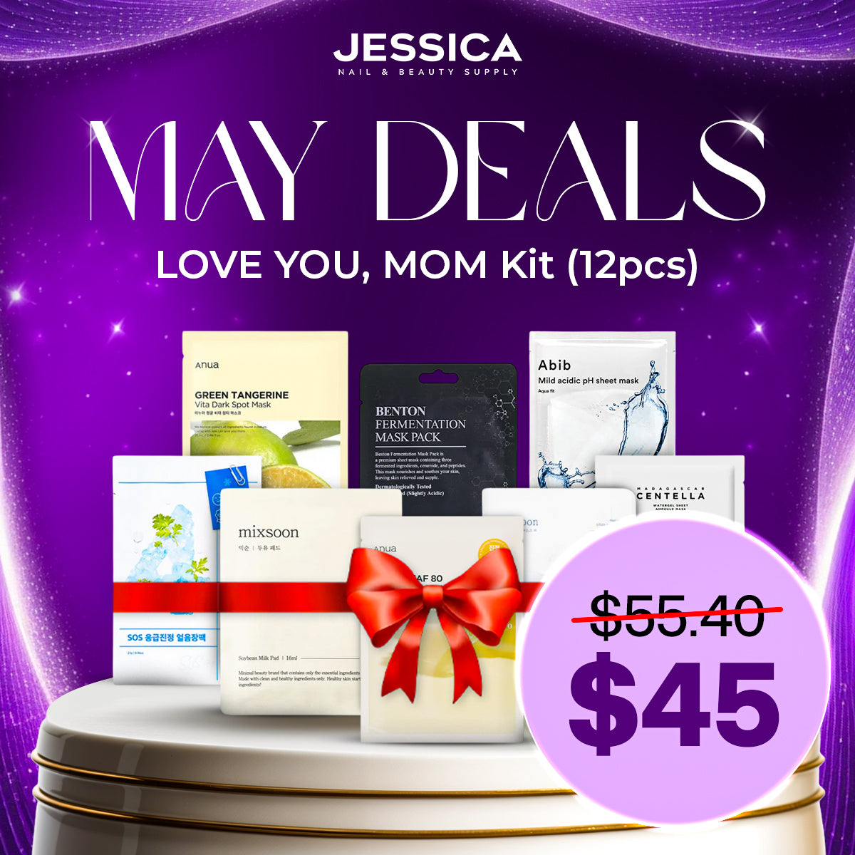 LOVE YOU, MOM Kit (12pcs) - Face Mask Bundle