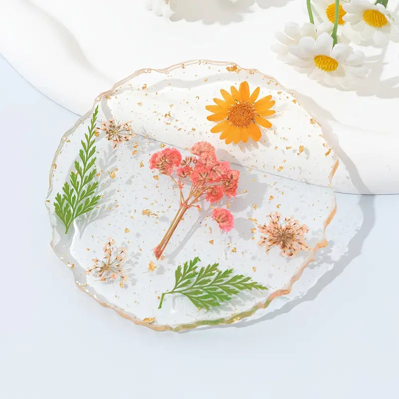 JNBS Resin Nail Art Painting Tray Flower Encapsulation (Assorted Style/Shape)