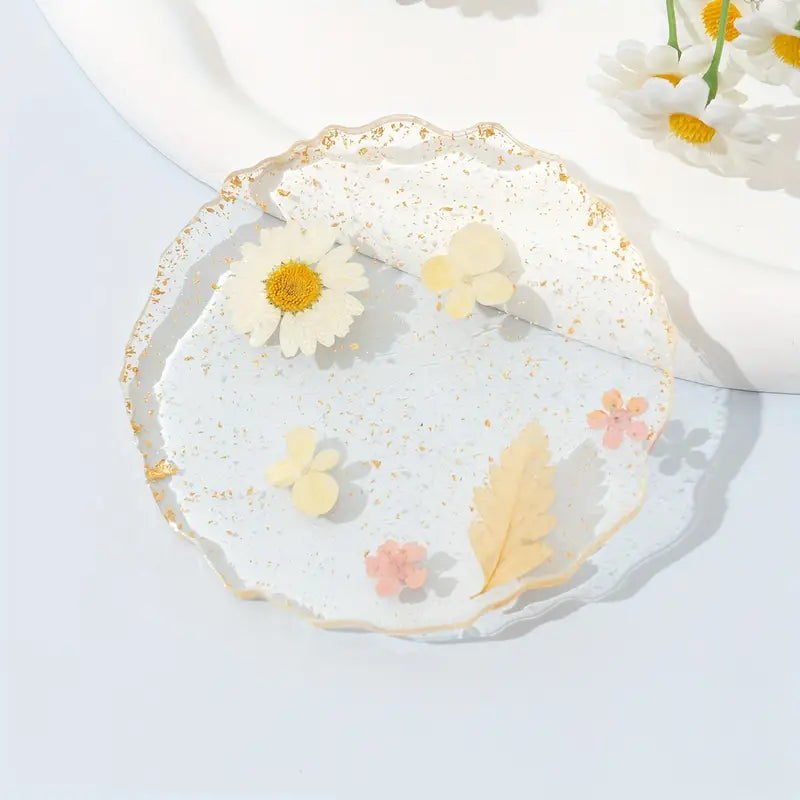 JNBS Resin Nail Art Painting Tray Flower Encapsulation (Assorted Style/Shape)