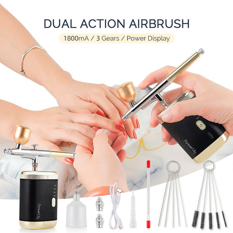 ForeverLily Airbrush Machine 3 Levels Portable Kit