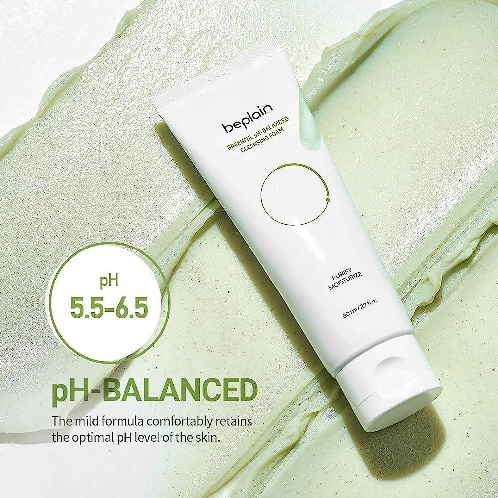 BEPLAIN Mung Bean Ph-Balanced Cleansing Foam 80mL