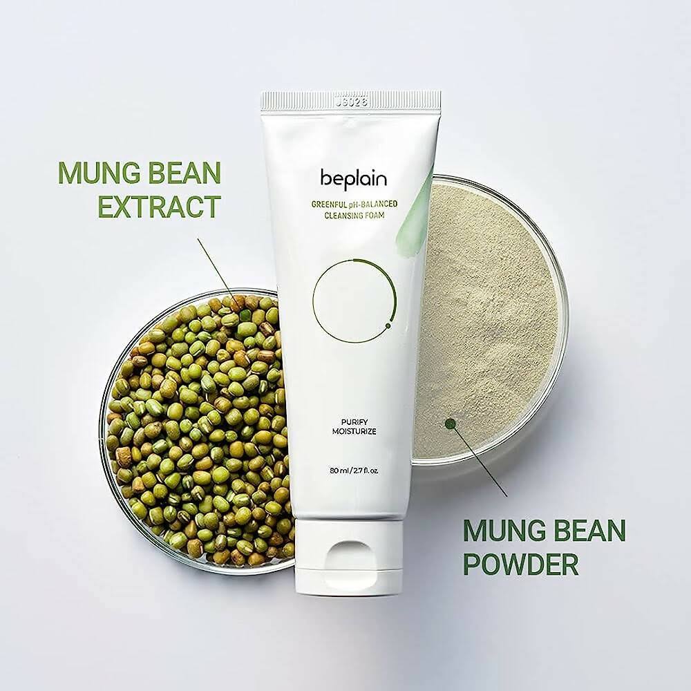 BEPLAIN Mung Bean Ph-Balanced Cleansing Foam 80mL