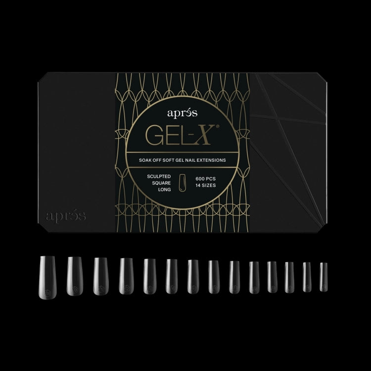 Apres Gel X™ Box of 600pcs / 420pcs 2.0 Sculpted Square Tips