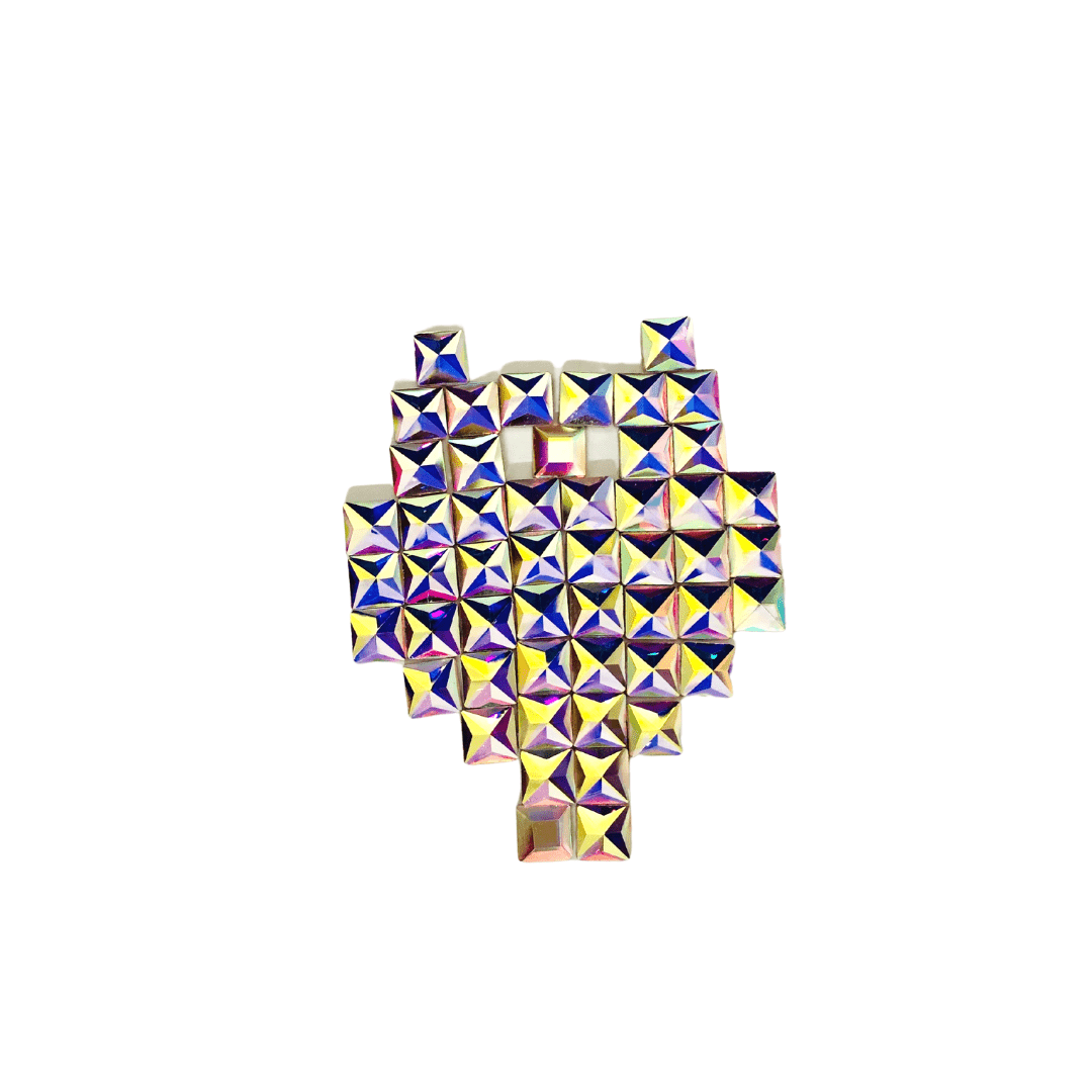 JNBS Nail Charm Rhinestone Square Crystal Bling