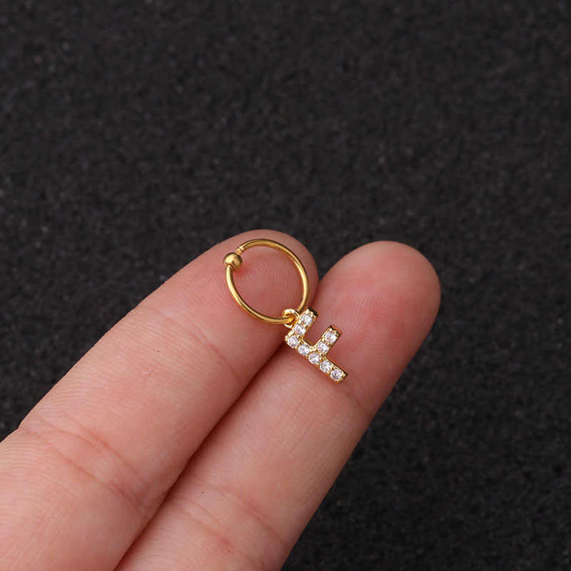 JNBS Nail Piercing Charm 07 Alphabet/ Letter (2pcs)