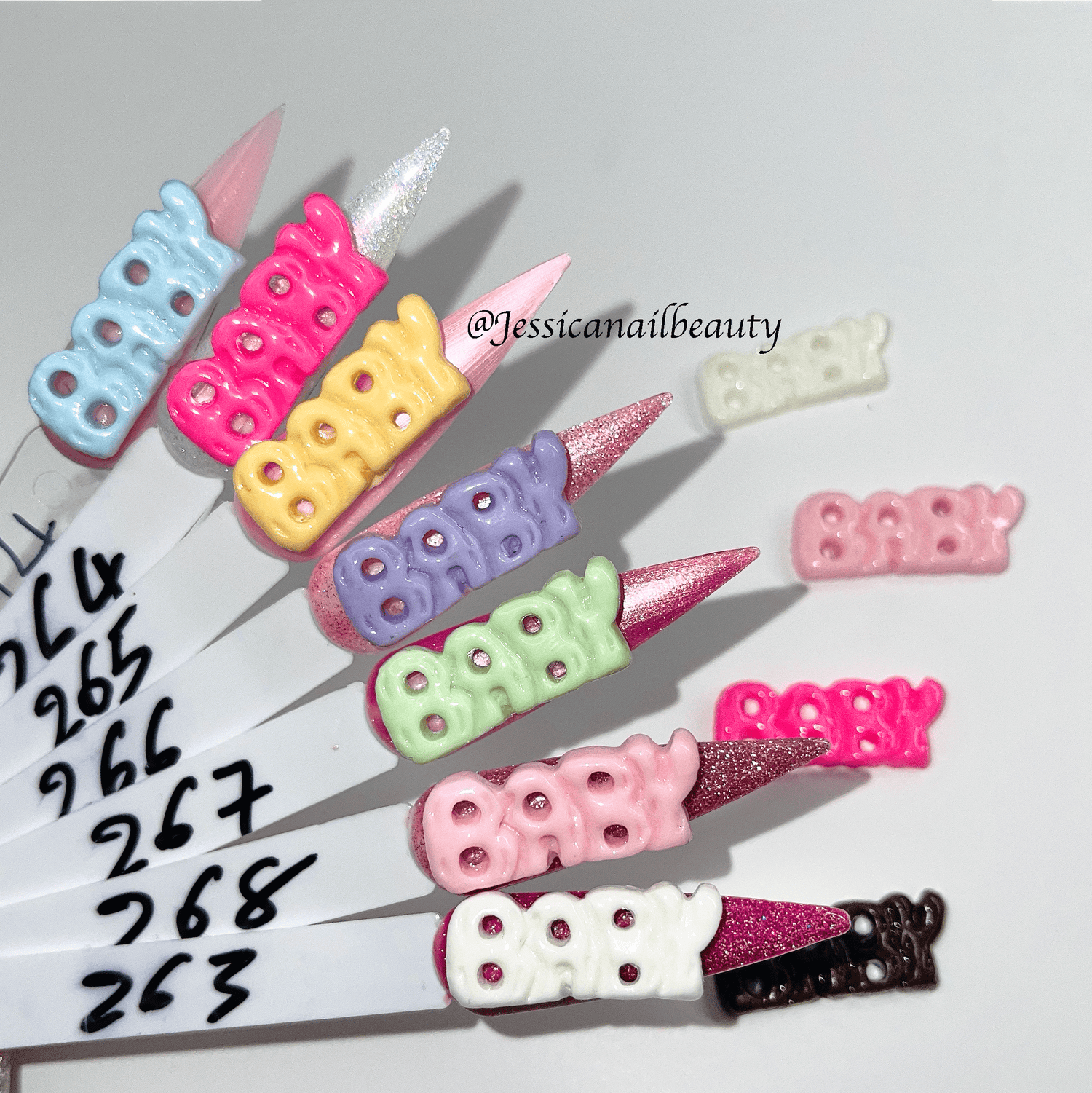 JNBS Kawaii Charm BABY Word XLarge