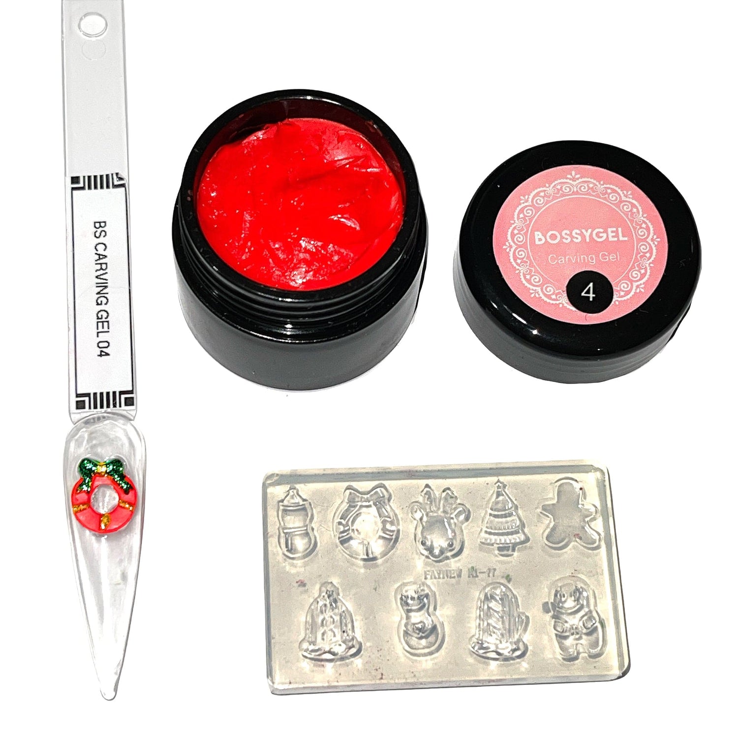 BOSSY Gel 3D CARVING Sculpture 04 RED (8g)