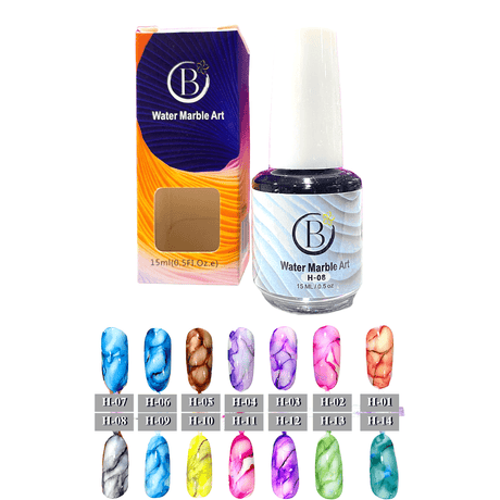 Bossy Water Marble Art (15ml) H-08 - Jessica Nail & Beauty Supply - Canada Nail Beauty Supply - MARBLE INK