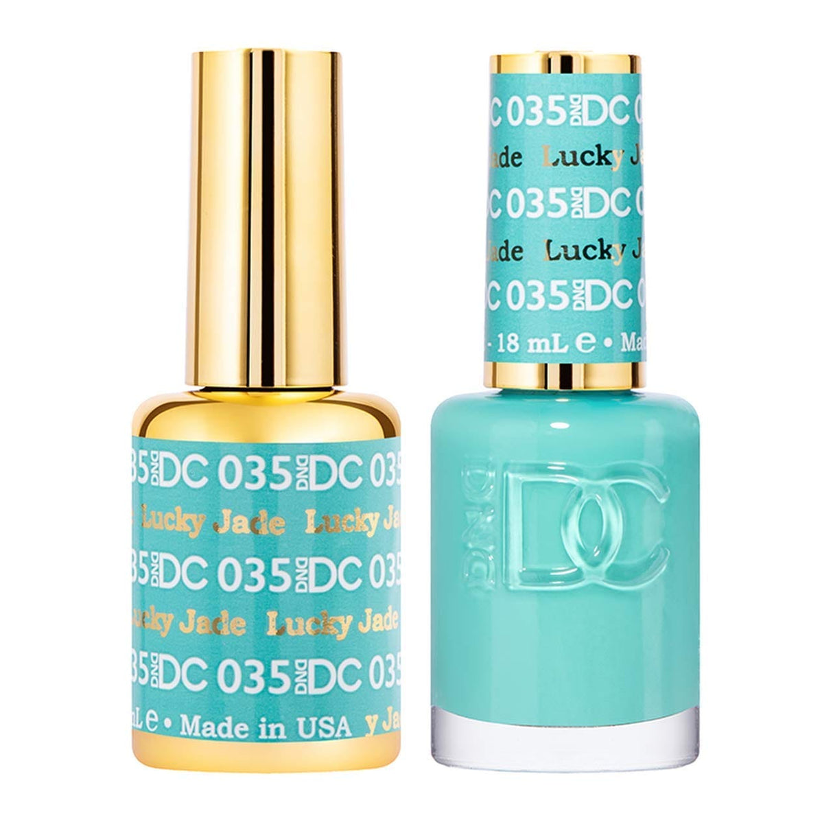 DND DC Duo Gel Matching Color - 035 LUCKY JADE - Jessica Nail & Beauty Supply - Canada Nail Beauty Supply - DND DC DUO