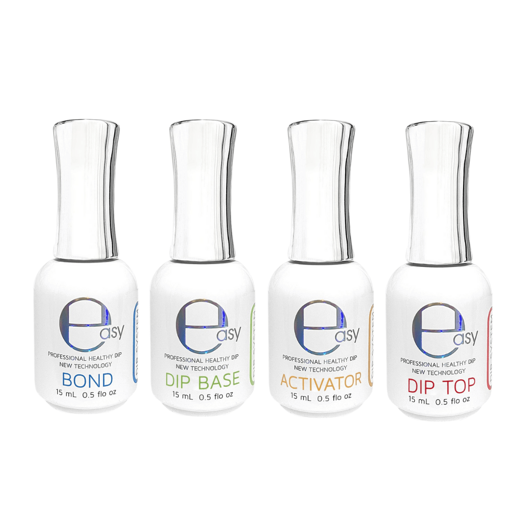 EASY Essential Dip Liquids Set of 4pcs Jessica Nail & Beauty Supply
