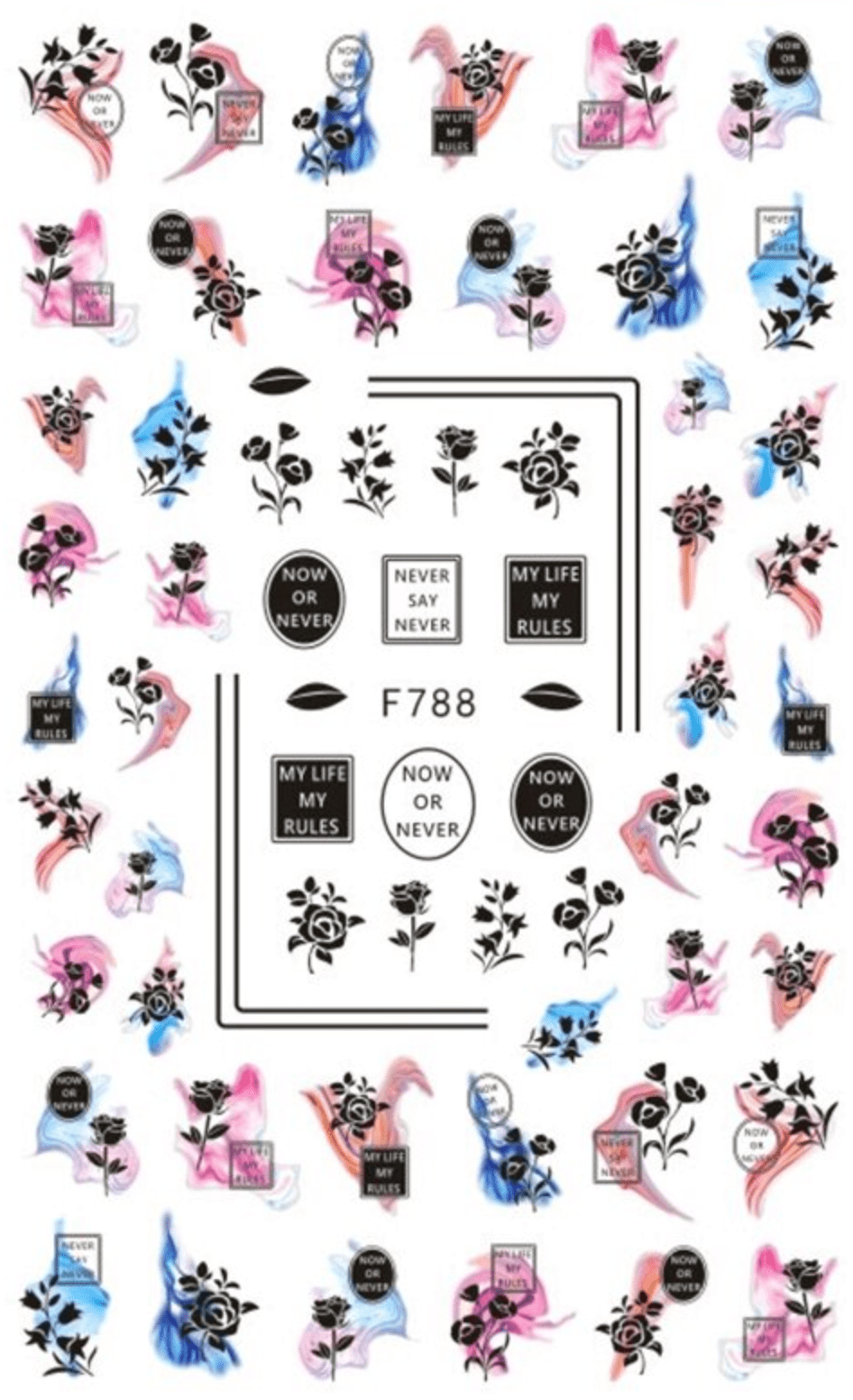 JNBS Nail Sticker Flowers Version 2