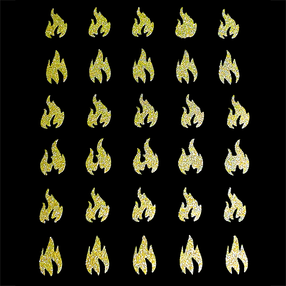 JNBS Nail Sticker Reflective Glitter