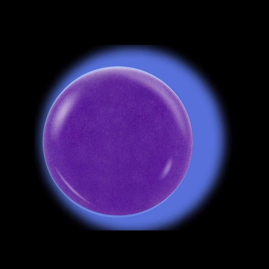 NOTPOLISH Powder Glow In The Dark Collection G31 Eggplant