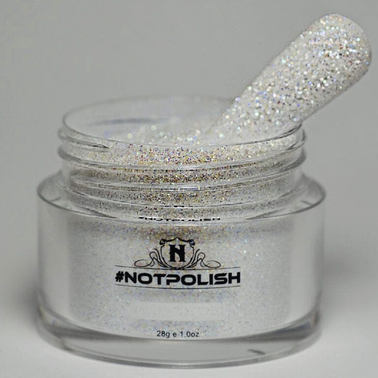 NOTPOLISH White Sugar Effect Glitter 1oz