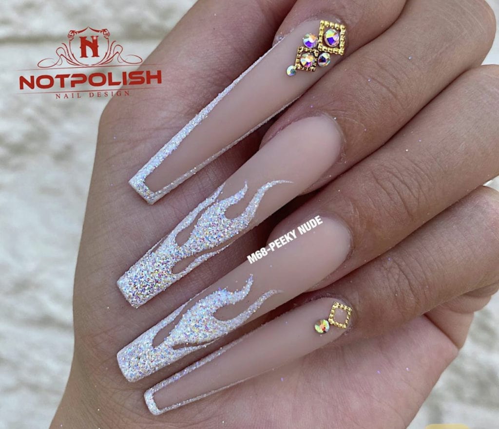 NOTPOLISH White Sugar Effect Glitter 1oz