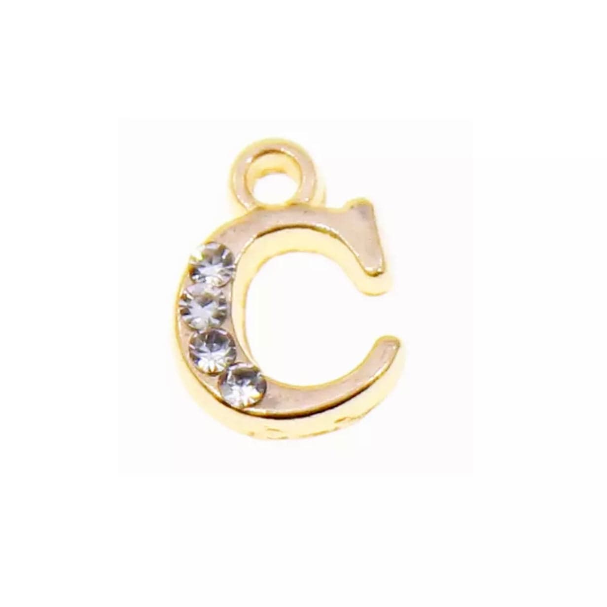 JNBS Nail Piercing Charm 08 Gold Alphabet/ Letter (2pcs)