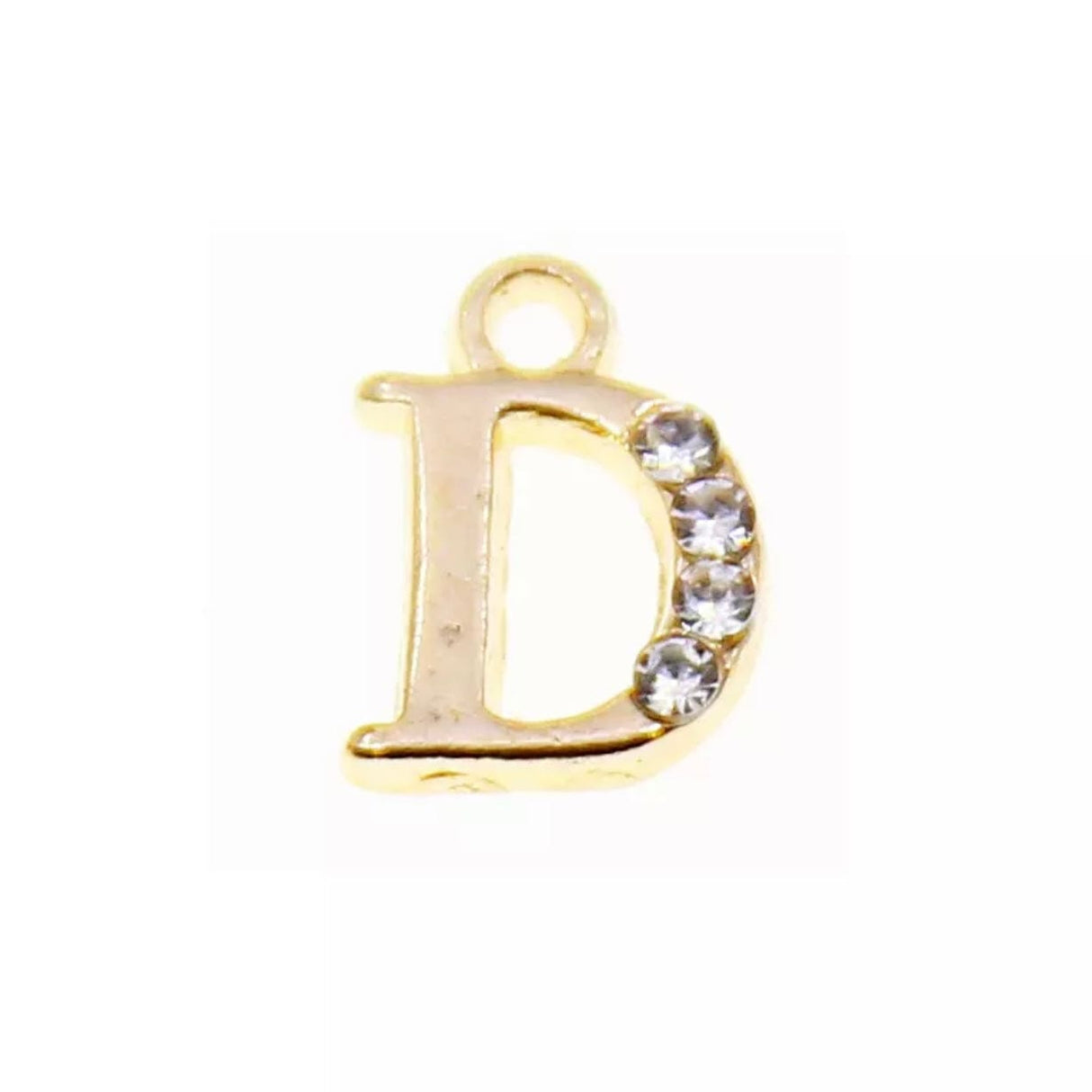 JNBS Nail Piercing Charm 08 Gold Alphabet/ Letter (2pcs)