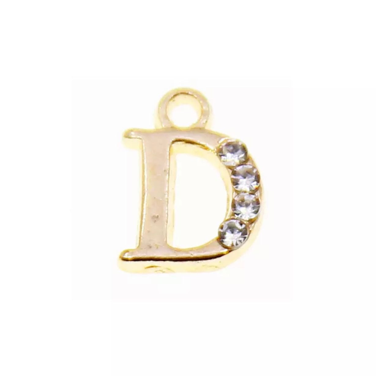 JNBS Nail Piercing Charm 08 Gold Alphabet/ Letter (2pcs)