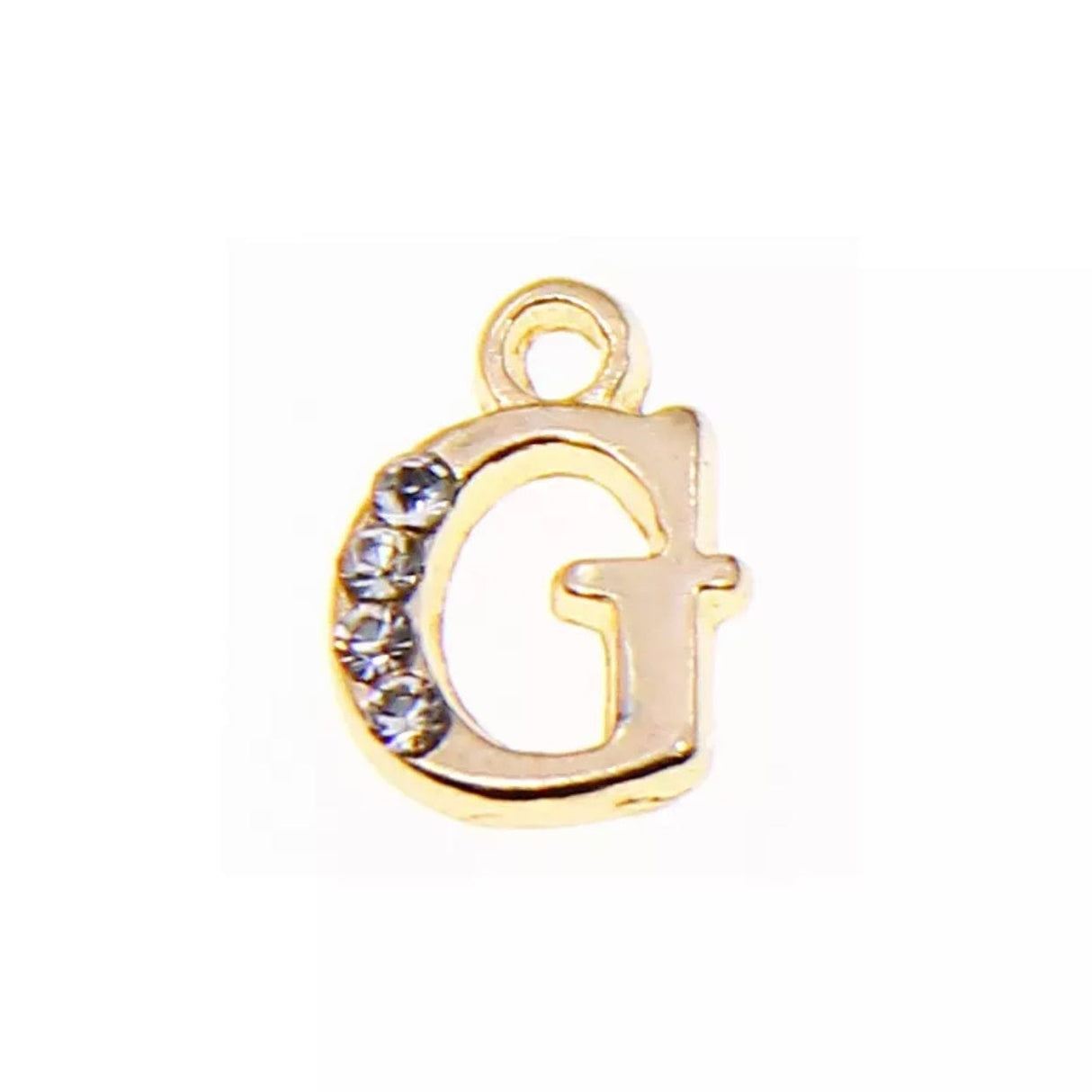 JNBS Nail Piercing Charm 08 Gold Alphabet/ Letter (2pcs)