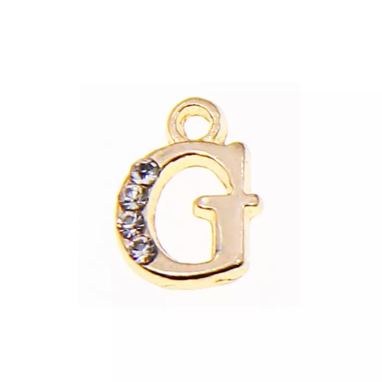 JNBS Nail Piercing Charm 08 Gold Alphabet/ Letter (2pcs)