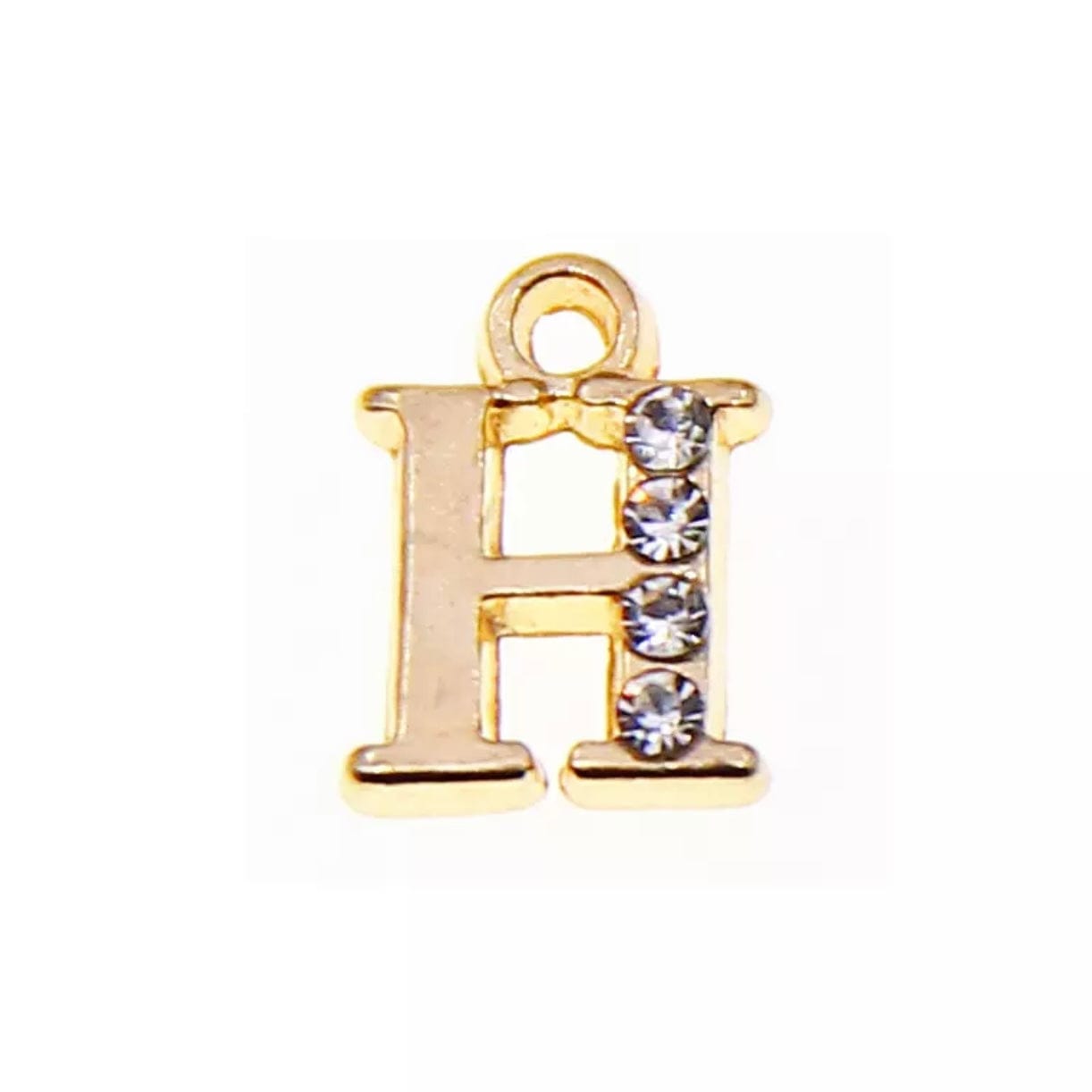 JNBS Nail Piercing Charm 08 Gold Alphabet/ Letter (2pcs)