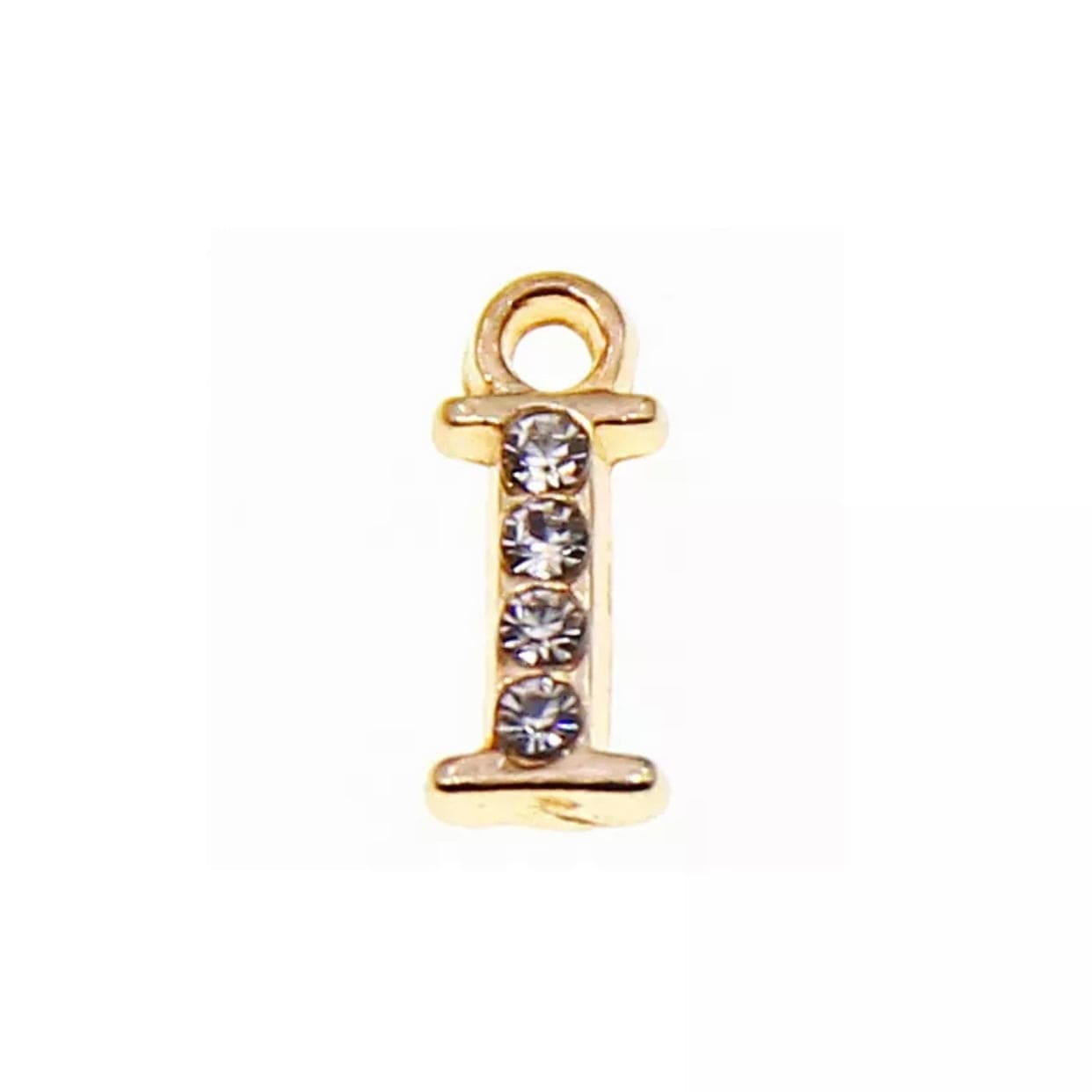 JNBS Nail Piercing Charm 08 Gold Alphabet/ Letter (2pcs)