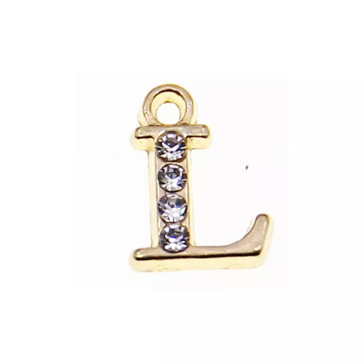 JNBS Nail Piercing Charm 08 Gold Alphabet/ Letter (2pcs)