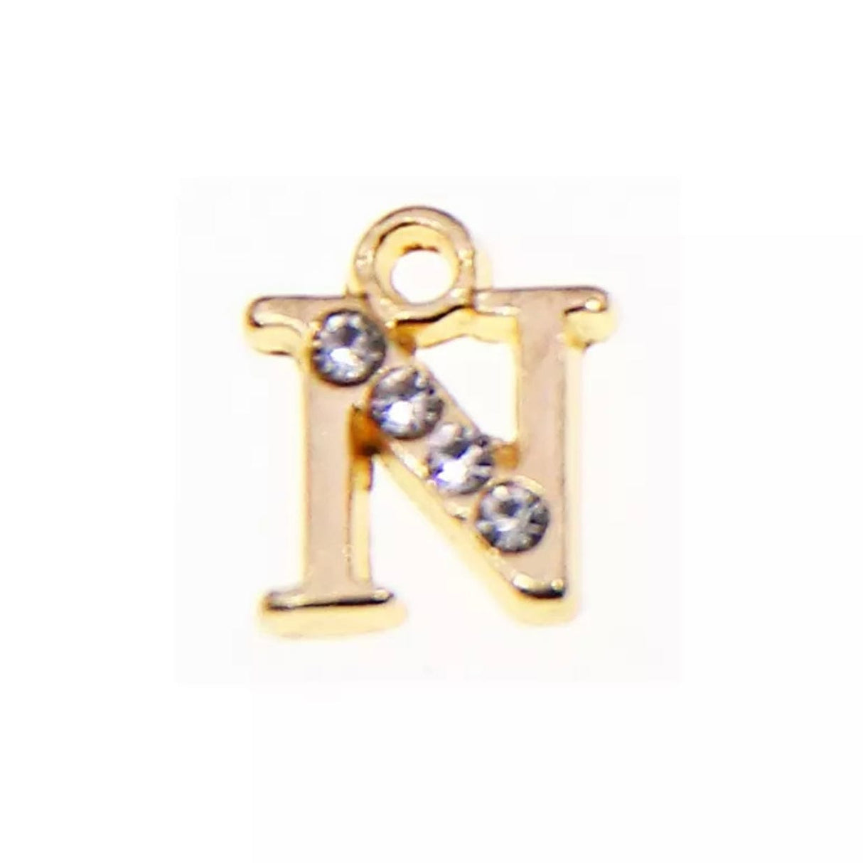 JNBS Nail Piercing Charm 08 Gold Alphabet/ Letter (2pcs)