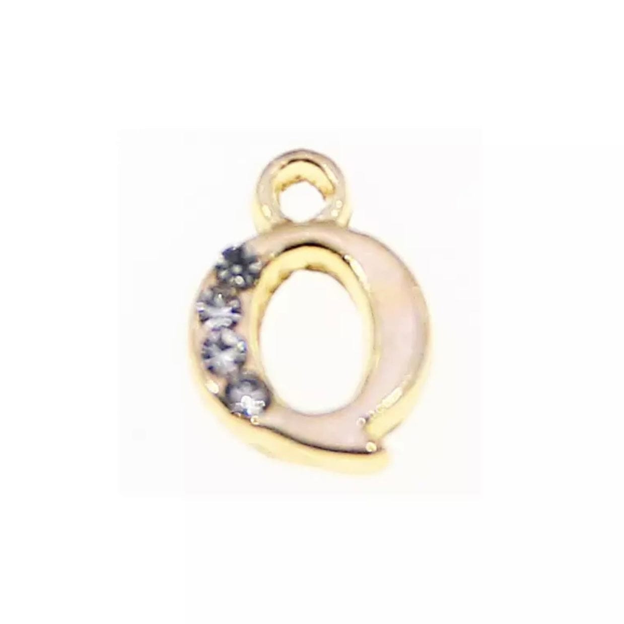 JNBS Nail Piercing Charm 08 Gold Alphabet/ Letter (2pcs)