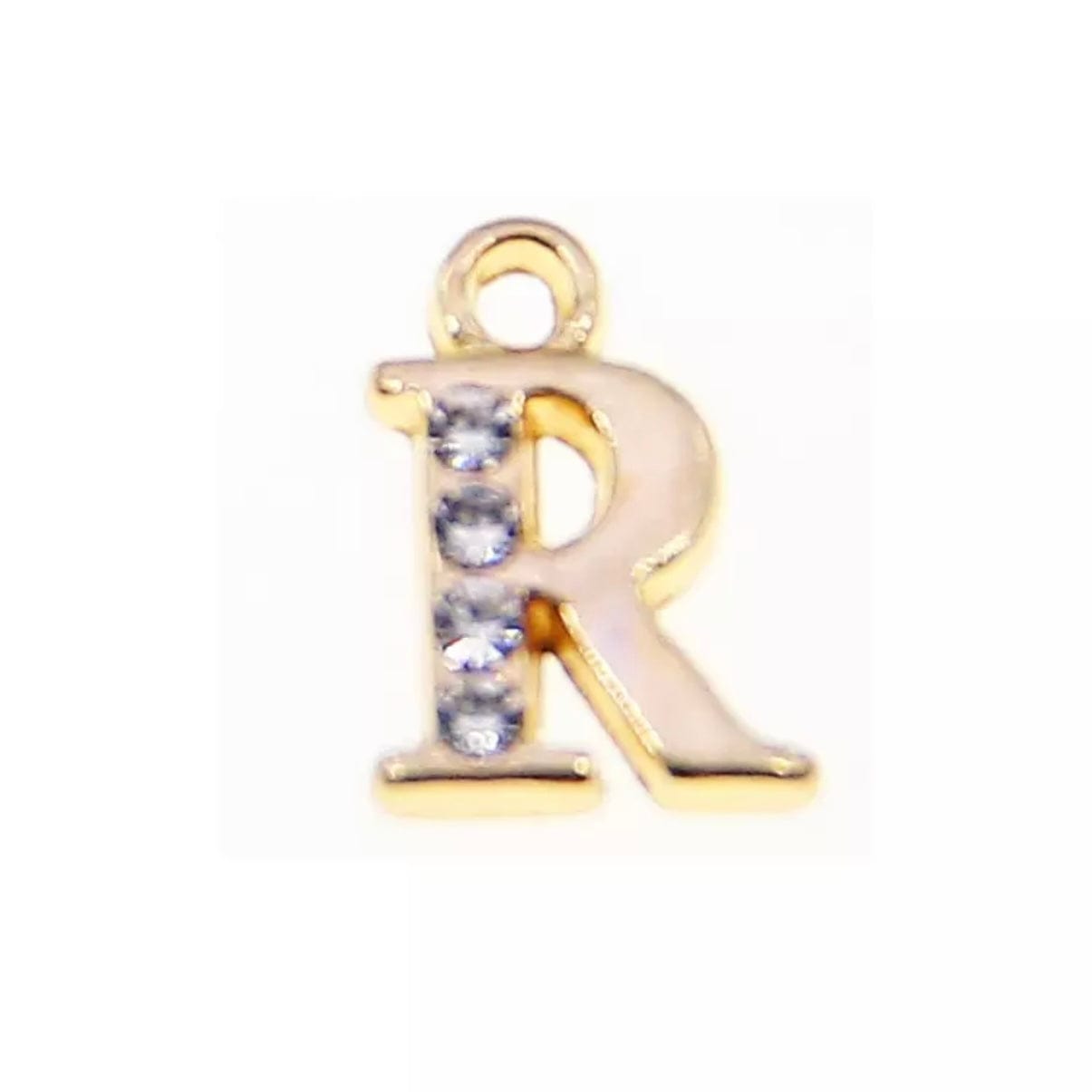 JNBS Nail Piercing Charm 08 Gold Alphabet/ Letter (2pcs)