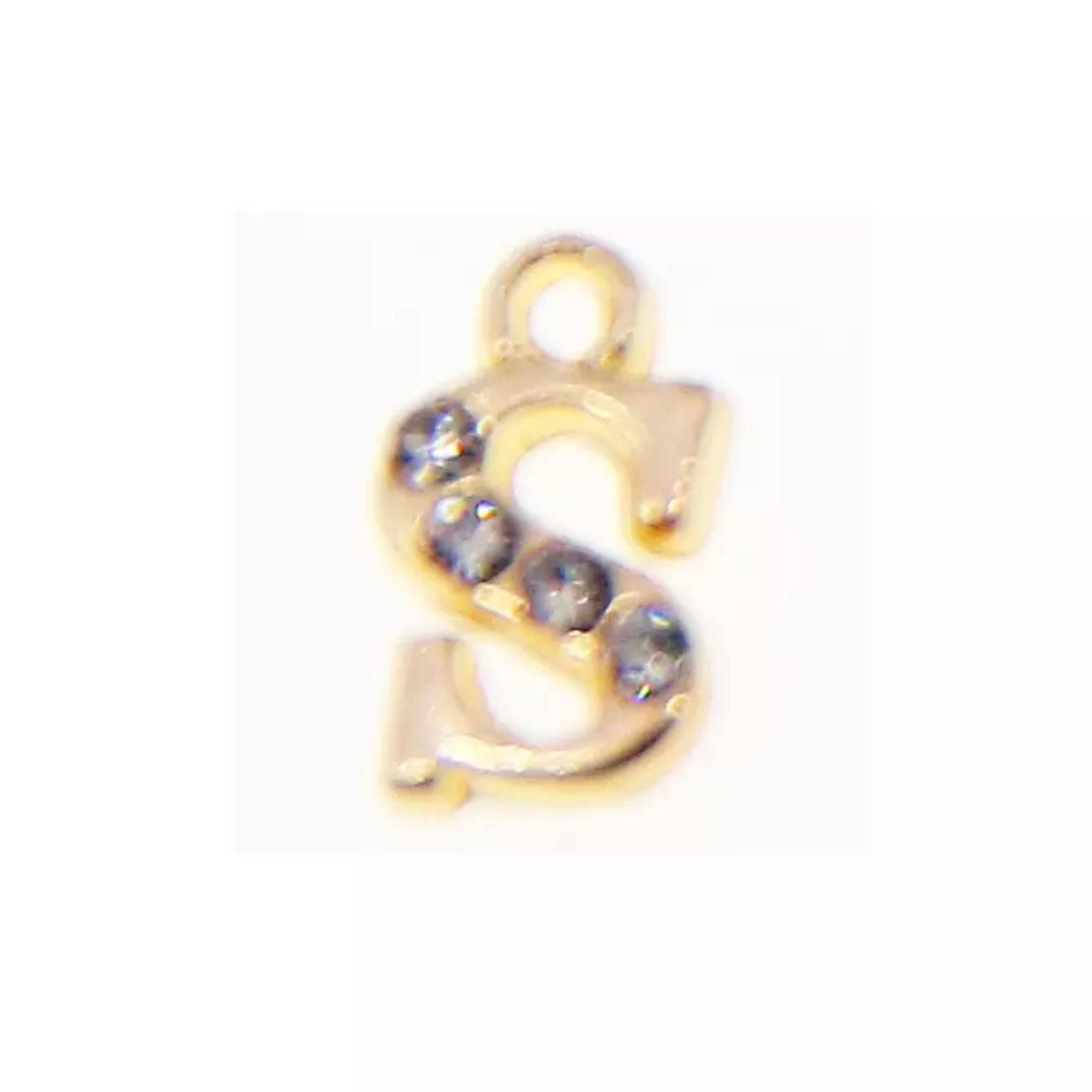 JNBS Nail Piercing Charm 08 Gold Alphabet/ Letter (2pcs)