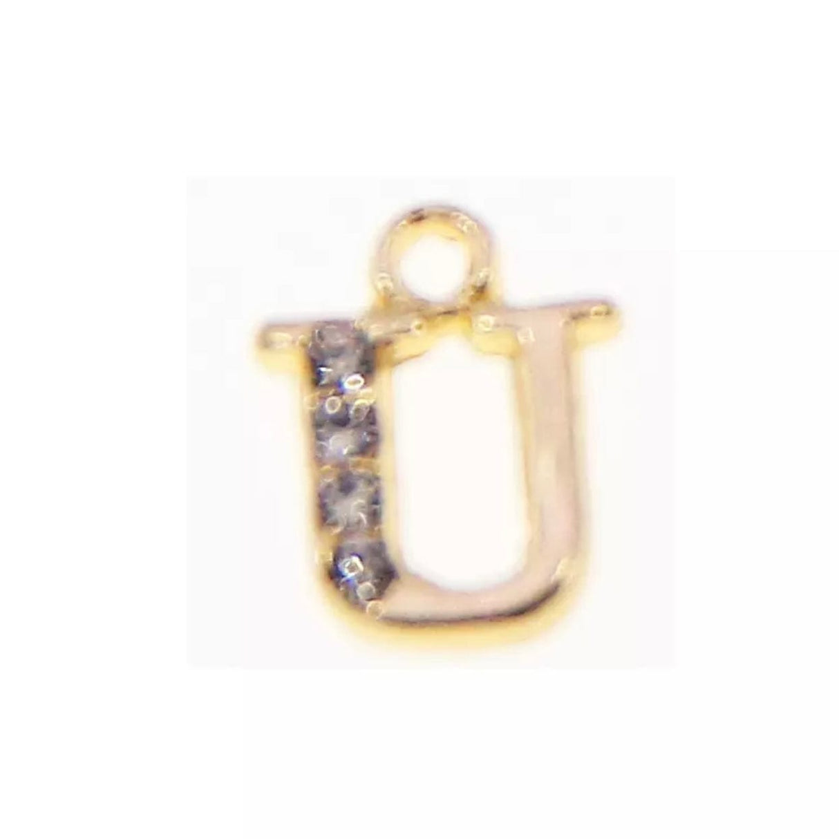 JNBS Nail Piercing Charm 08 Gold Alphabet/ Letter (2pcs)