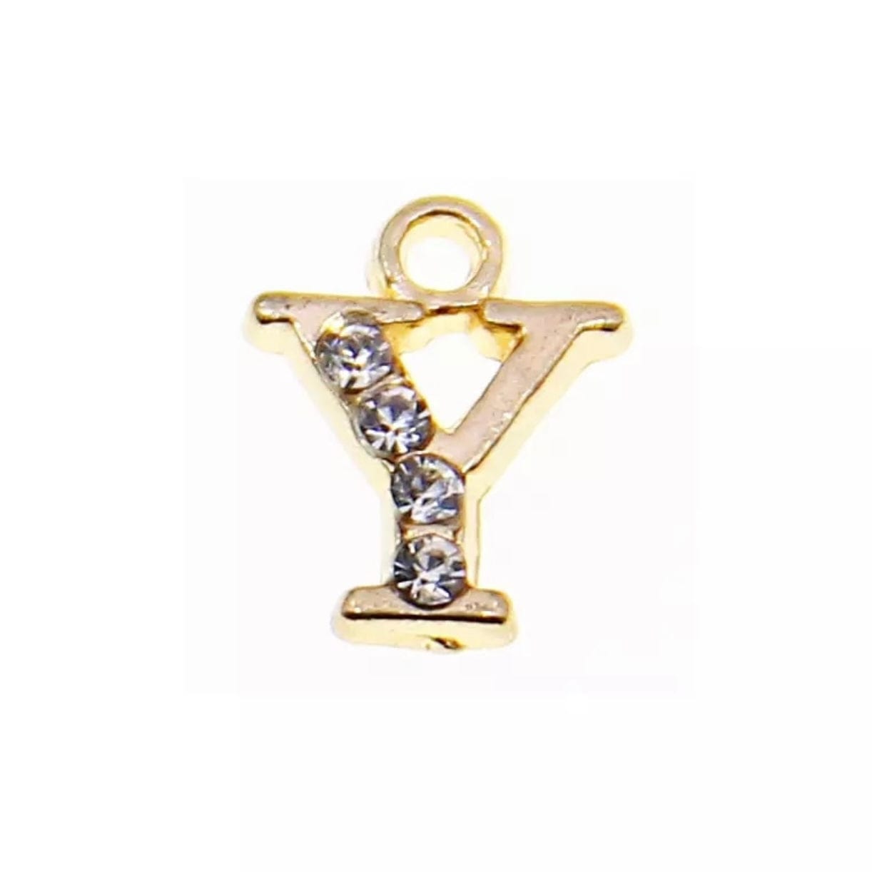 JNBS Nail Piercing Charm 08 Gold Alphabet/ Letter (2pcs)